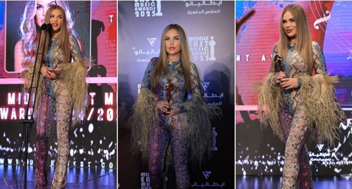 نيكول سابا تتألق بإطلالة جريئة