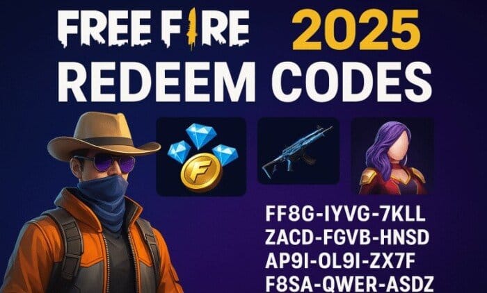 اكواد فري فاير 2025